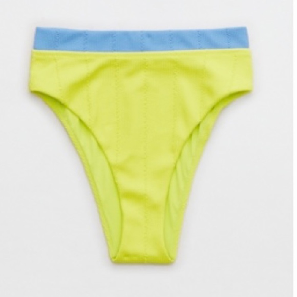 NWT Aerie Crinkle High Cut Cheeky Bikini Bottom